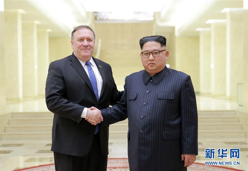 金正恩会见到访的美国国务卿蓬佩奥【高清组图】