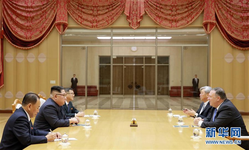 金正恩会见到访的美国国务卿蓬佩奥【高清组图】