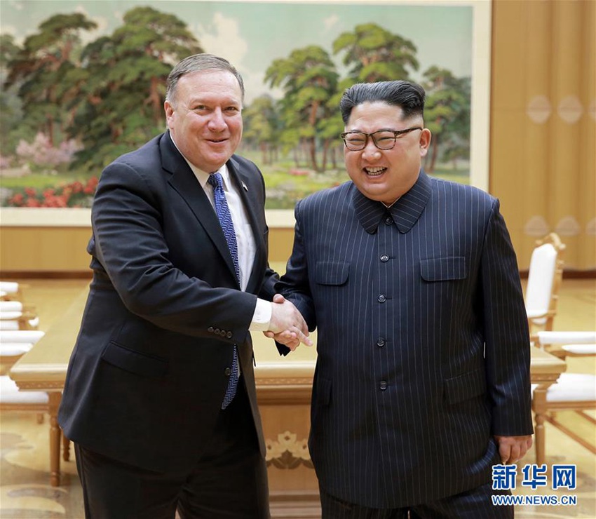 金正恩会见到访的美国国务卿蓬佩奥【高清组图】