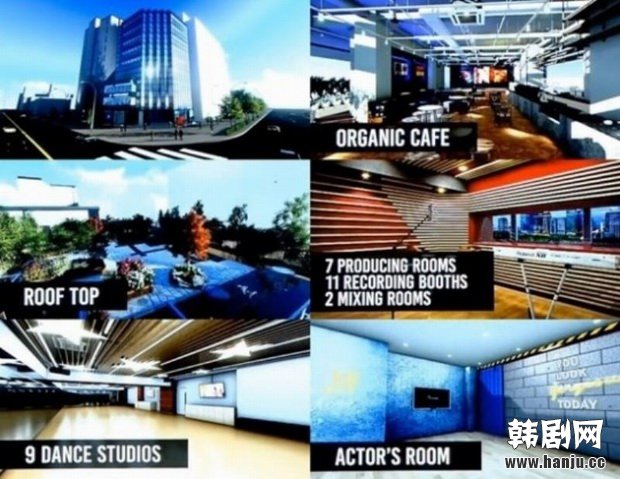 JYP281亿新大楼堪比五星级酒店 有机餐厅+豪华天台