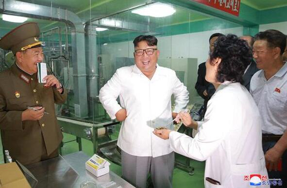 金正恩视察朝军方食品加工厂纳豆生产线称纳豆好吃且健康