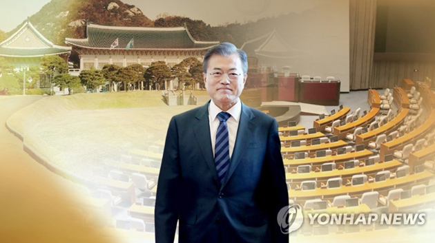 韩国总统文在寅（图片来源：韩联社）