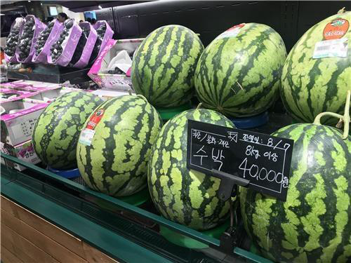 韩国高温致蔬菜水果价疯涨主妇买萝卜只买半根